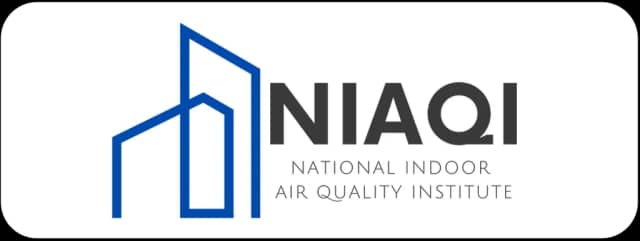 NIAQI logo featuring geometric shapes and text